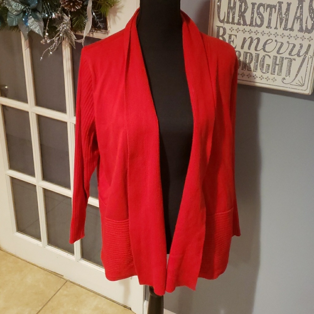 Red cardigan sz 22/24